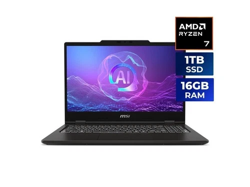 MSI Venture Pro A15 AI+ 15.6" TouchScreen Laptop AMD Ryzen AI 7 350 - Nvidia GeF
