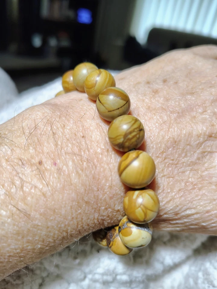 Gemstone Bracelet Set Tiger Eye Jasper Goldstone Carnelian Citrine Beaded Lot - Image 4 of 4