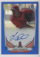 2014 Bowman Chrome Prospect Blue Refractor /150 Yency Almonte #BCAP-YA Auto hg6