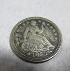 1853 Arrows Seated Liberty Half Dime Silver Coin