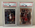 Michael Jordan 2 Card PSA 8 Lot 1993 Topps Gold & 1998 Topps 🔥 JUST GRADED 🔥