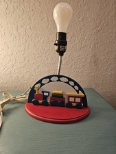 Vintage PJ Kids Wooden Vehicles Childeren's Train Lamp, MultiColor,...