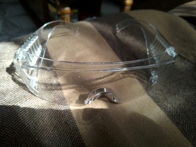 PIP Z87 Clear Protective Goggles Wraparound Plastic Eye Protection
