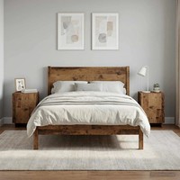 Nachttisch 2 Stk. Altholz 33,5 X 34,5 X 50 Cm Holzwerkstoff