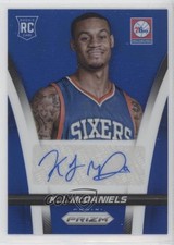 2014-15 Panini Prizm Rookie Auto Blue Prizm 81/499 KJ McDaniels #34 Auto bj6
