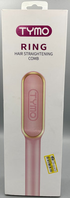 TYMO Ring Hair Straightening Comb - Pink MISSING BRUSH & GLOVE READ