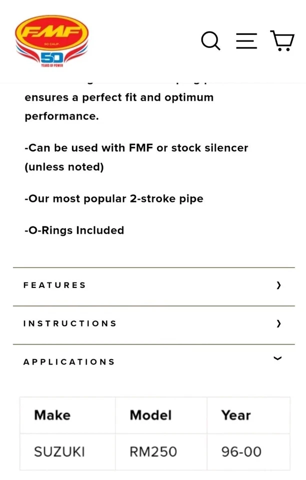 ✅ Tubo de escape y silenciador Suzuki RM250 1996-2000 Foto 4 de 4