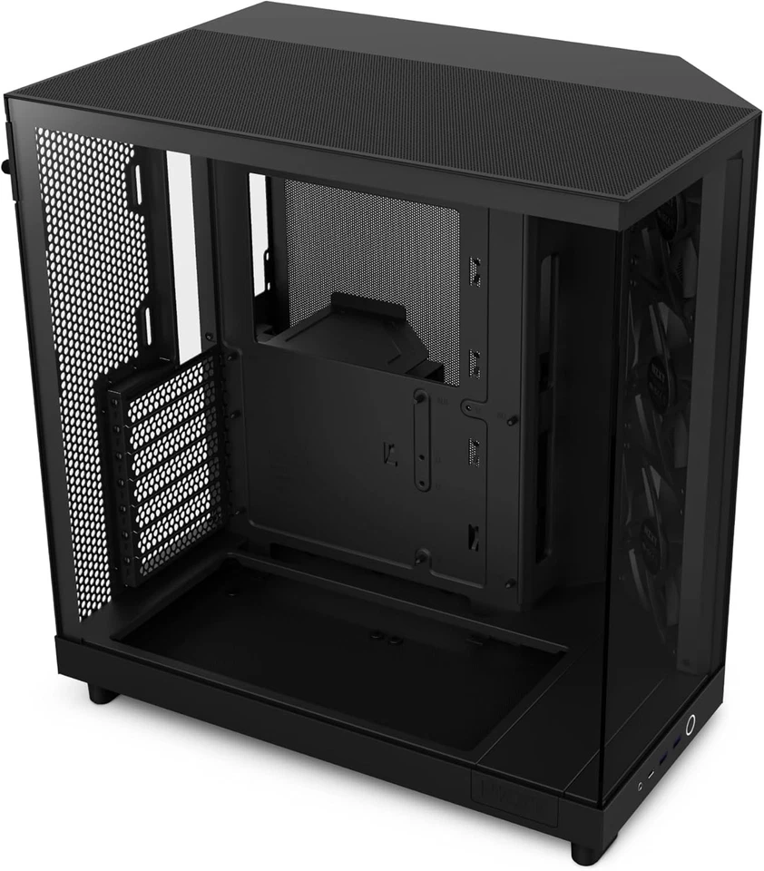 H6 Flow Compact Mid-Tower Case | Panoramic Glass & Airflow Optimized Design - Image 3 of 4
