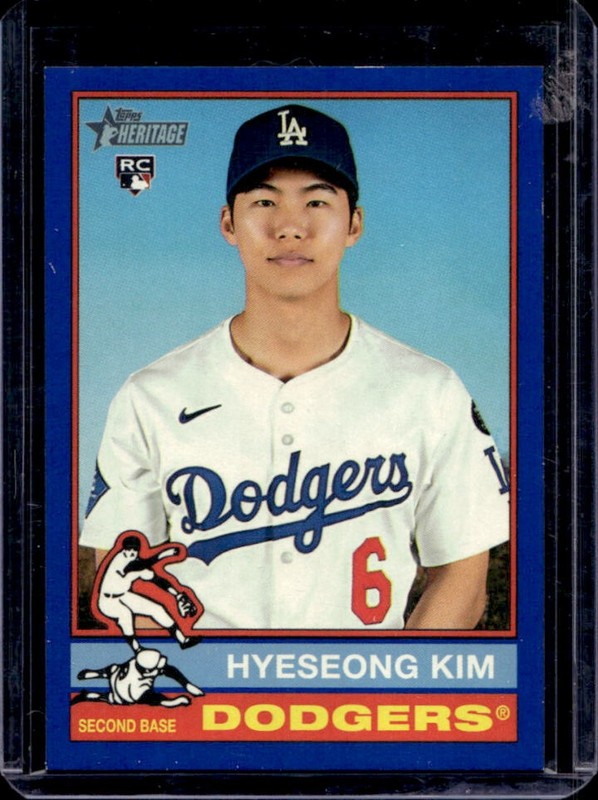 2025 Topps Heritage Hyeseong Kim Short Prints RC Dark Blue Bordered SP #719