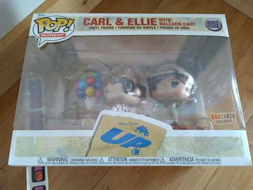 Funko Pop Disney Pixar UP Carl & Ellie Balloon Cart 2 Pack - BoxLunch Exclusive - Picture 1 of 4