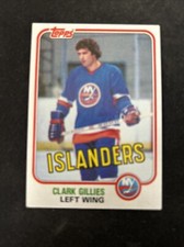 1981-82 Topps Hockey Card #88 Clark Gillies New York Islanders Nm+ Free Shipping