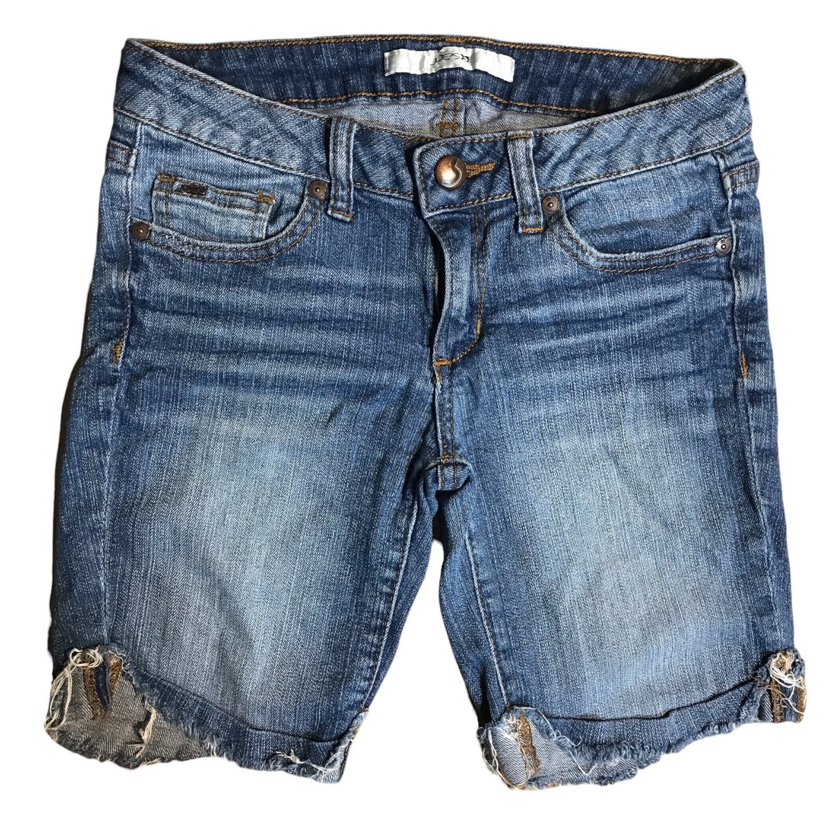 Joes Jeans Denim Girls Bermuda Cuffed Shorts Blanchett Blue Youth