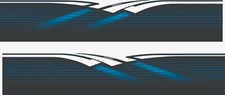 Auto Vehicle Car Truck Boat Side Half Wrap Vinyl Stickers Graphics Decals