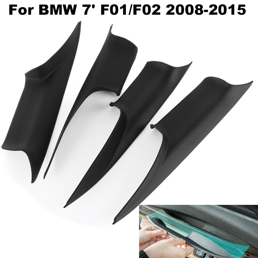 For BMW F01 F02 7 Series 08-15 Interior Inner Door Handle Pull Trim Cover Black