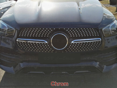 CHROM Aufkleber Folien f. Mercedes GLE V167 SUV C167 Coupe W167 AMG Diamantgrill - Bild 2 von 3