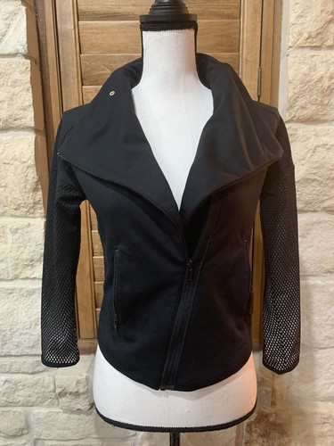 Adidas Girl's Heart Racer Crop Track Jacket SZ Small Mesh Sleeves Black NWT $55 - Imagen 5 de 7