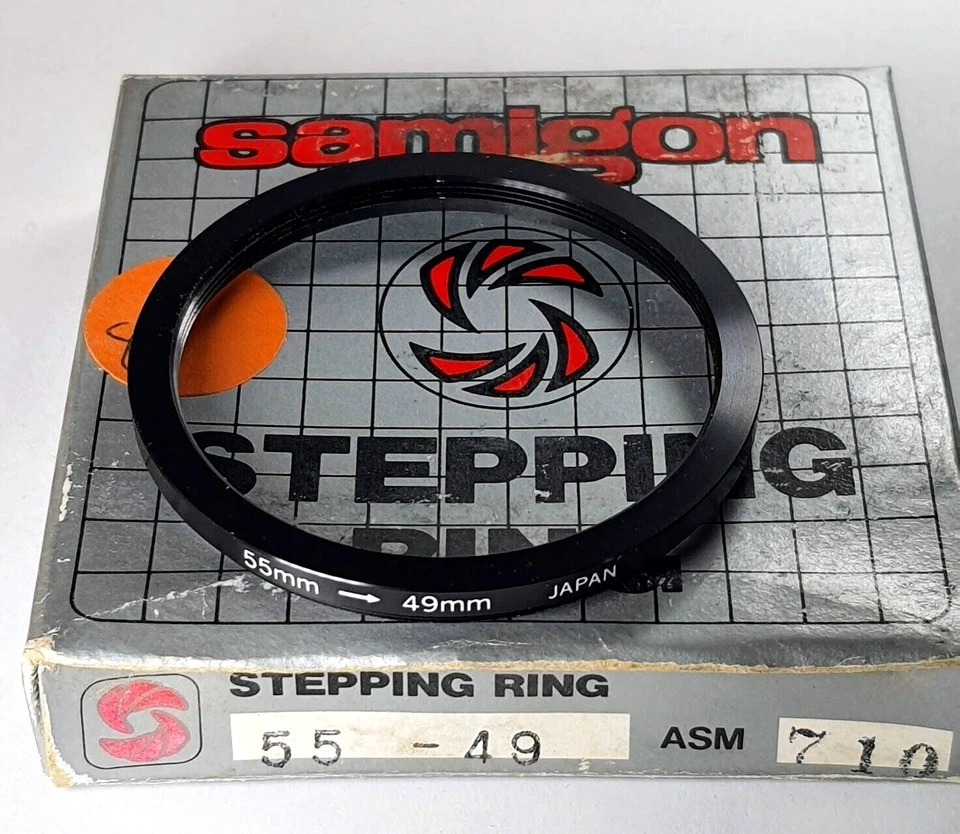 55-49mm Step-Down Lens Filter Converter Adapter Ring 55mm-49mm Metal E55-E49 - Image 3 of 4