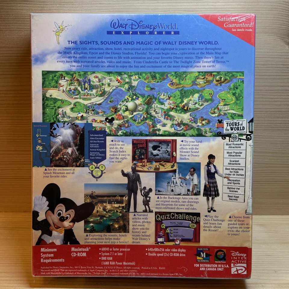 The Walt Disney World Explorer 25th Anniversary 1996 Big Box Mac Sealed NIB New - Image 2 of 4