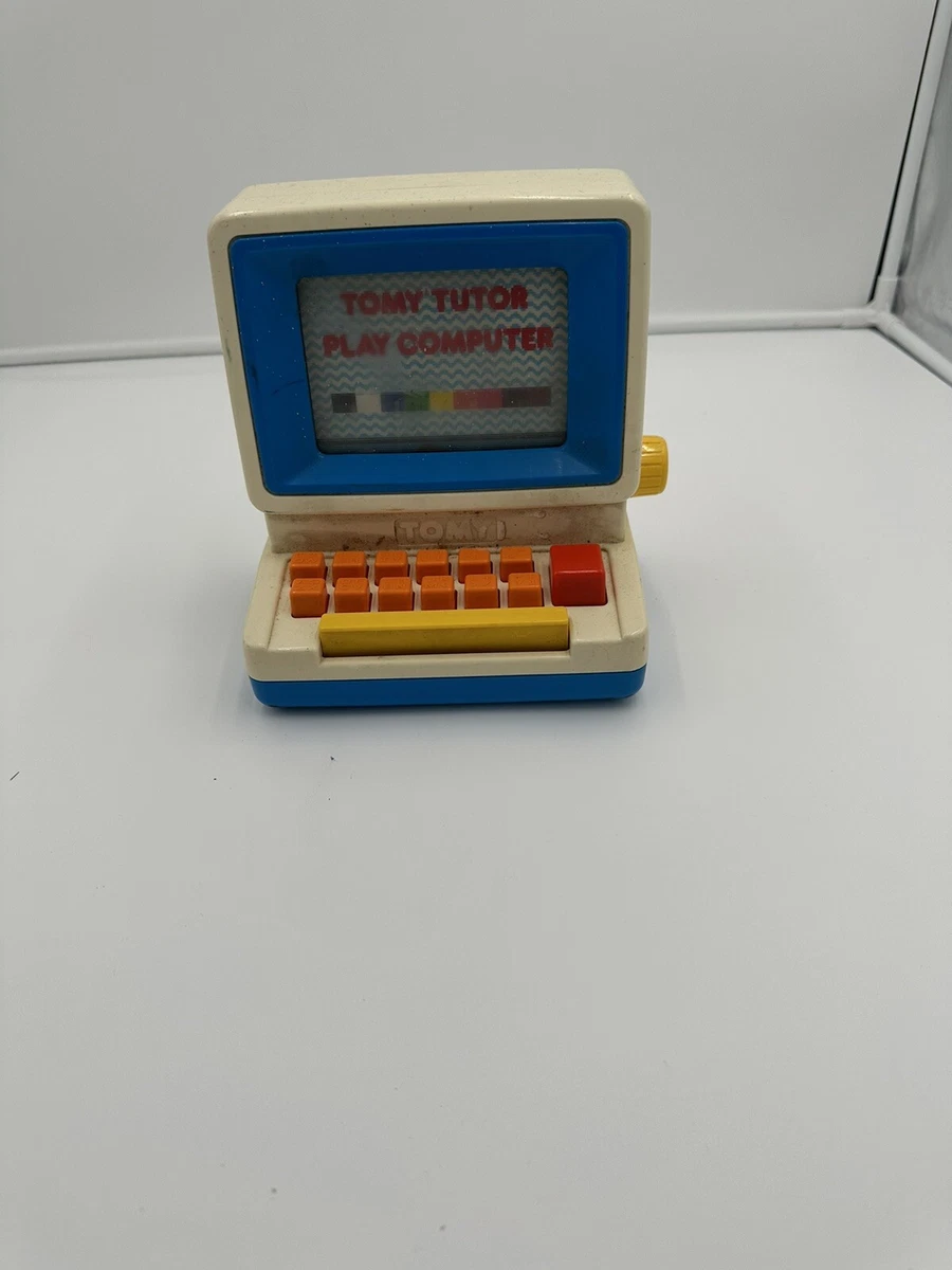 Vintage 1985 Tomy Tutor Play Computer Keyboard Learning Toy
