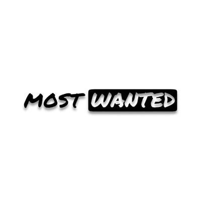 2x Auto Aufkleber ''most wanted'' | Gaming Fun Gamer Tuning Sticker Vinyl Folie
