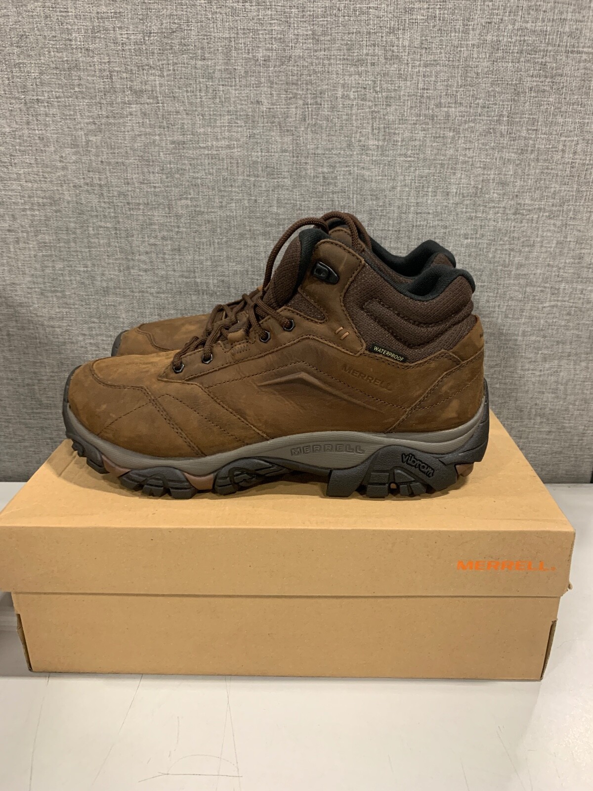 Merrell Moab Adventure Waterproof Hiking BOOTS Mens Dark Earth J91819