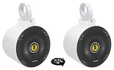  2 kicker CSC54 5.25" 360  Swivel White Aluminum Wakeboard Tower Speakers