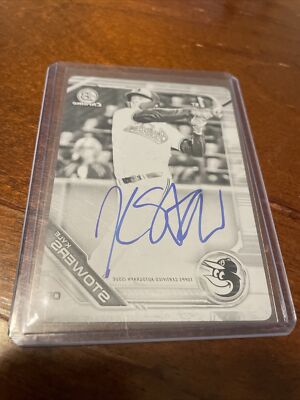 Kyle  Stowers 1/1 Printing Plate Rc Auto Black Bowman Chrome  2019 Orioles Gem