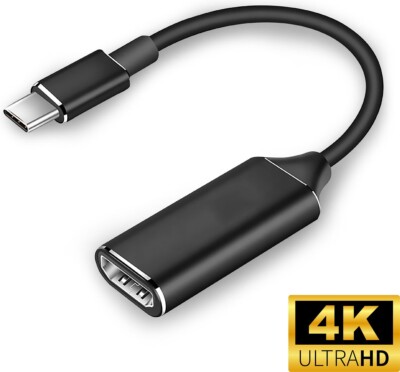 USB Type C to Female HDMI Cable 4K Adapter For Mac Samsung S