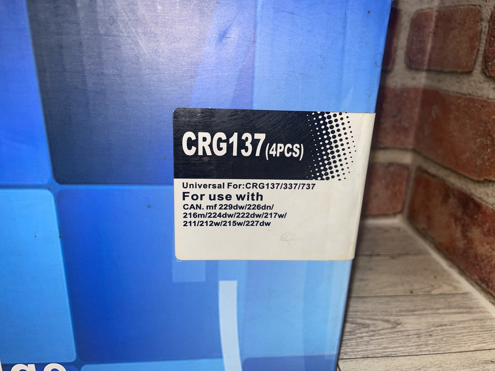 EZInk CRG137 Toner Cartridge (x4) New In Box (Opened) Canon 137