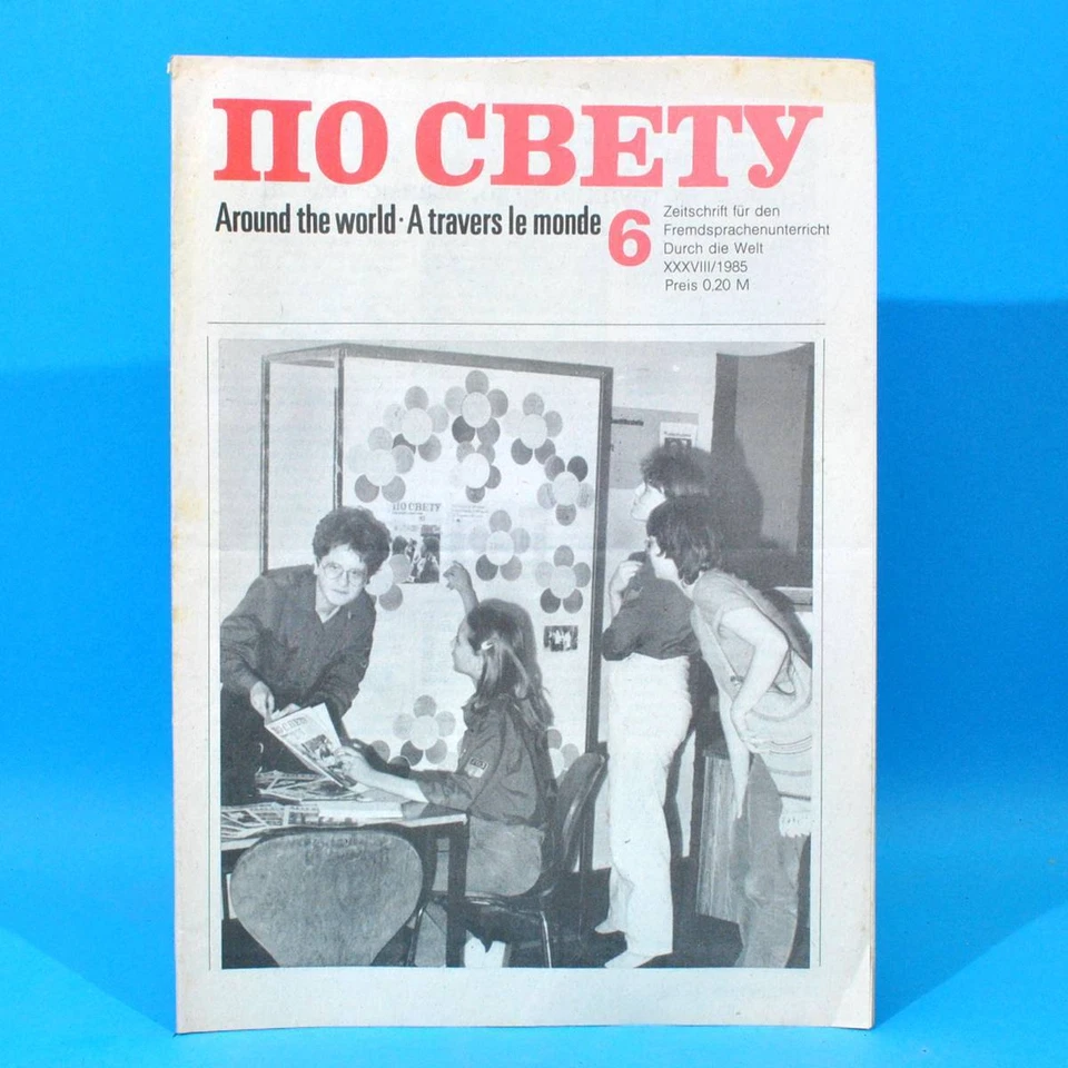DDR Po swetu 6 von 1985 По свету | Russisch Englisch Französisch | Schulbuch - Bild 1 von 1