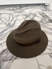 Vintage New York Hat Co Brown 100% Wool Hat Adult Size Small (Check Description)