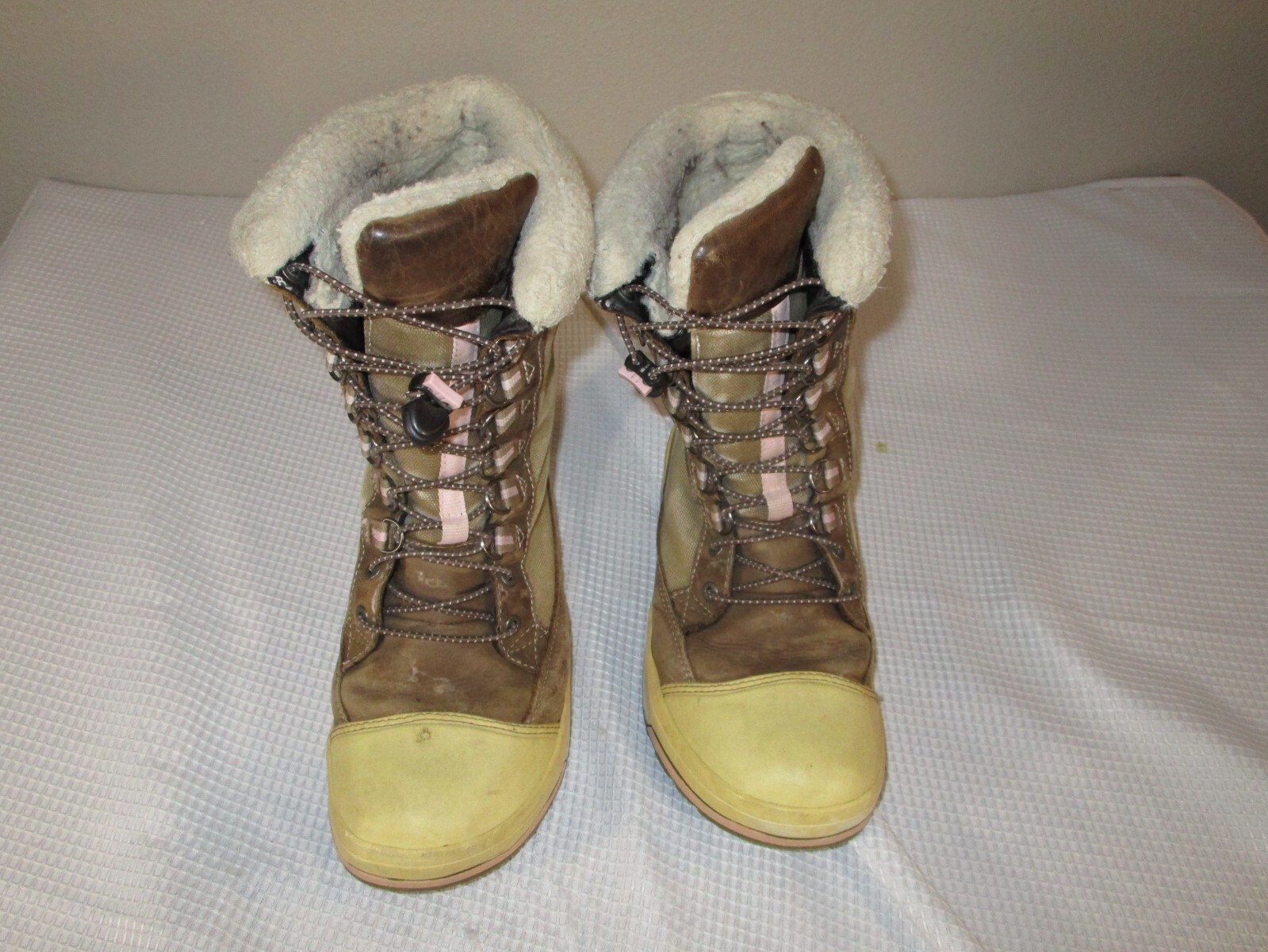 Stivali invernali da neve KEEN Snow Rover in pelle impermeabili tela scarpe donna 9 5