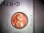 {2}-1958-D {1}-1958-P LINCOLN PENNIES 1-1958 D CIRCULATED & 1-1958-D 1-1958P UNC — photo 3