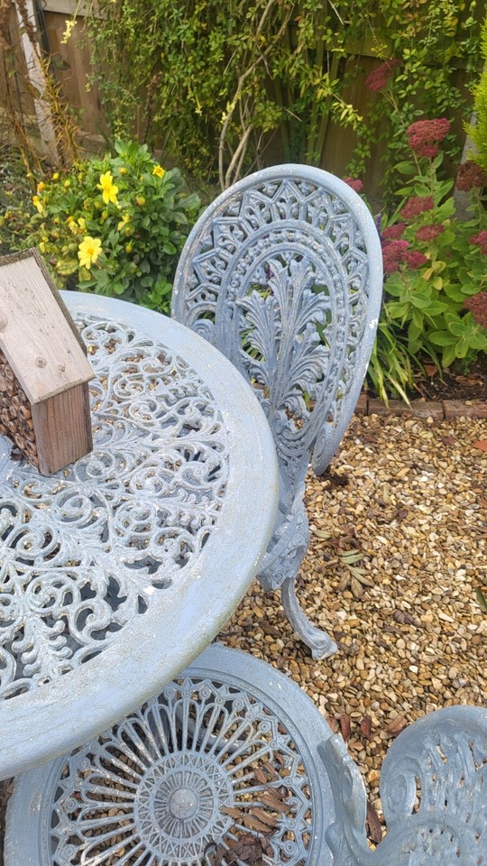 Solid Heavy Cast Iron Garden Set eBay