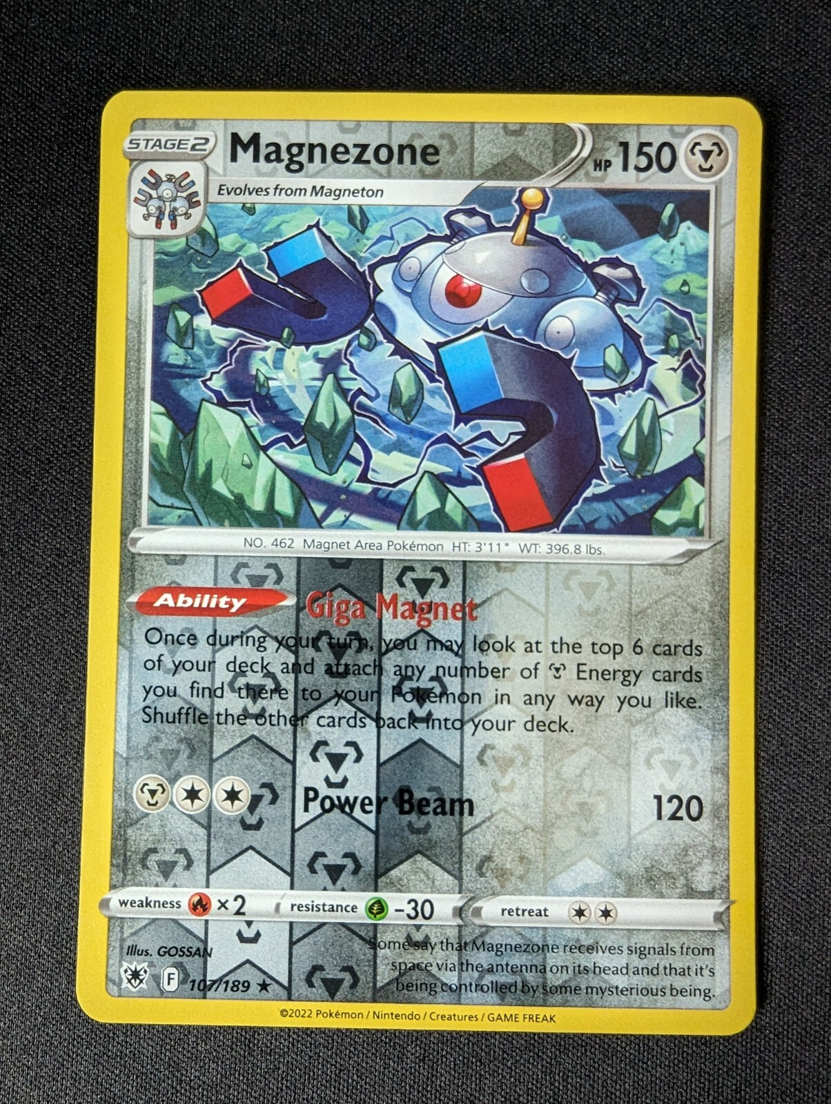 MAGNEZONE Pokemon Astral Radiance REVERSE HOLOFOIL 107/189