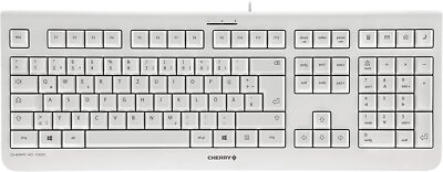 Tastatur Cherry Electrical KC 1000 Deutsch weiß mit USB-Anschluss / Nummernblock