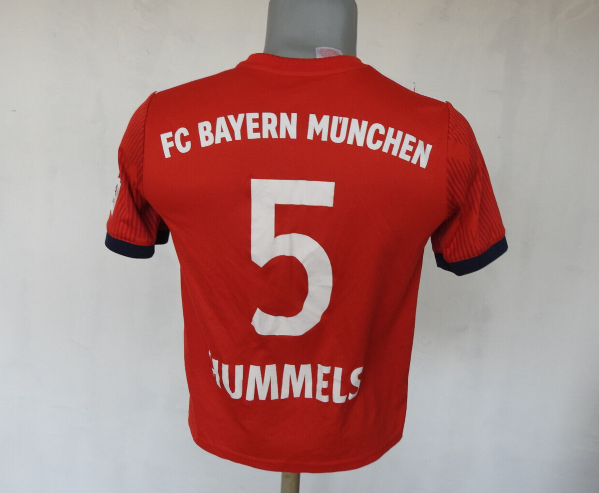 Bayern Munchen 2018 Home Jersey #5 Hummels Adidas Red Shirt Size