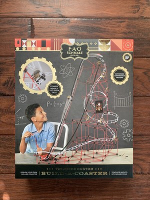 FAO Schwarz 753 Piece Build-A-Coaster Building Set Motorized Rollercoaster