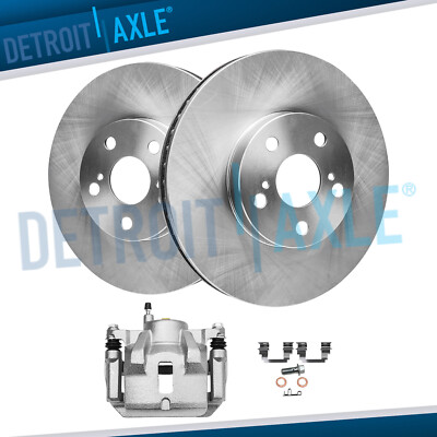 Front Disc Rotors & Right Brake Caliper for 2003-2008 Toyota Corolla Matrix Vibe
