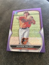 2023 Bowman Chrome # 240/250 Purple Shimmer Refractor Jackson Holliday