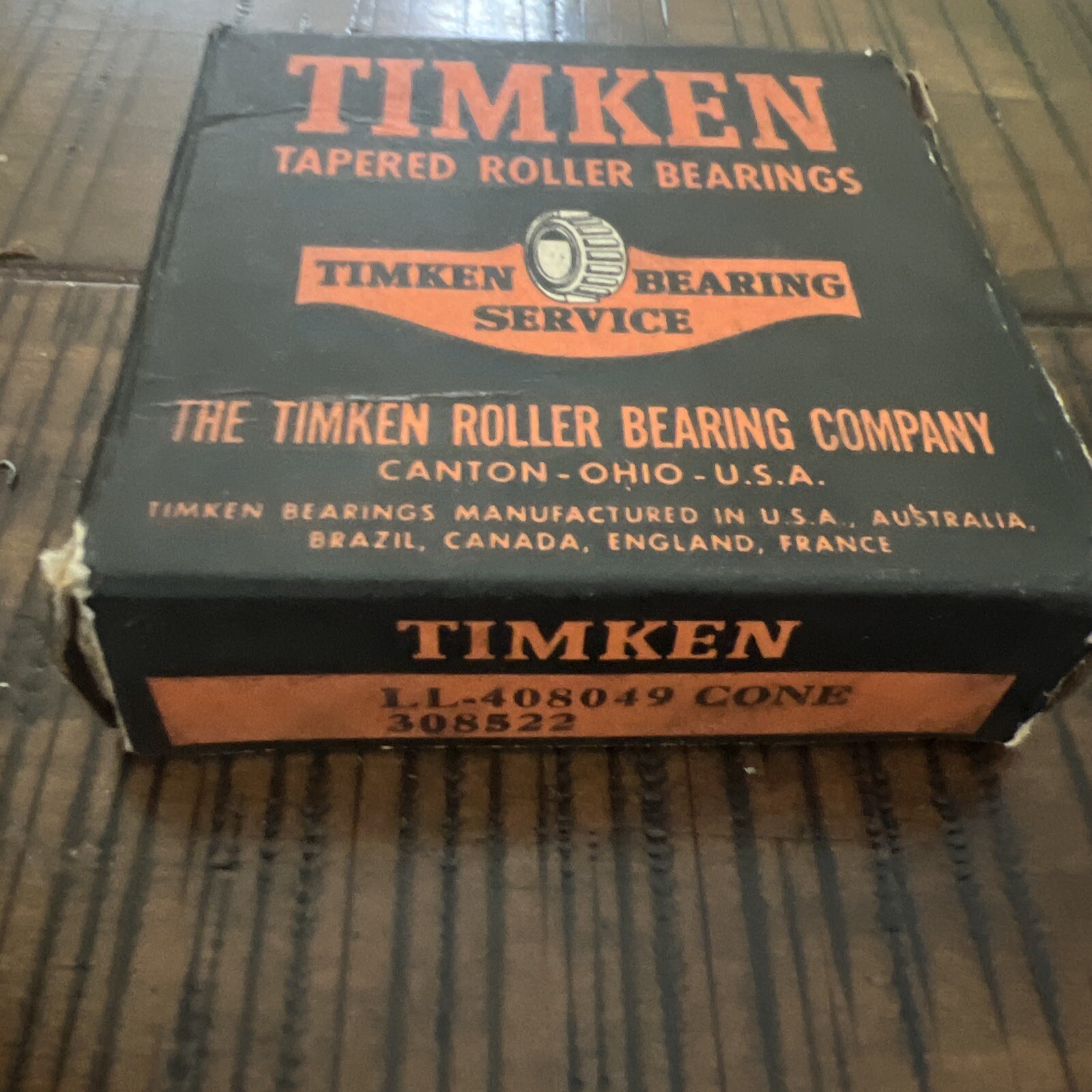 Timken LL408049 Tapered Roller Bearing, Single Cone, Standard Tolerance New
