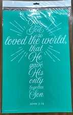 Chalk Couture JOHN 3:16 Cross - Size C Transfer (12x18)