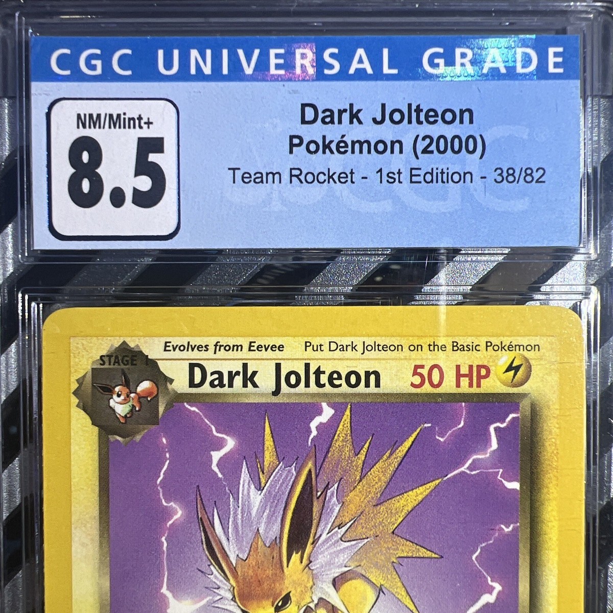 🔥1st Edition🔥Dark Jolteon 38/82 LP Team Rocket Pokemon TCG Non