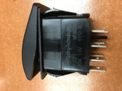 NAV ANCHOR LIGHT ROCKER SWITCH 7 TERM BLK LIGHTED 12981 CARLING CONTURA VJD1