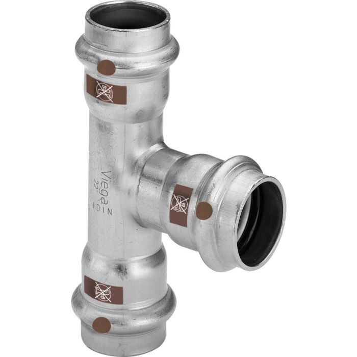 Viega Temponox T-Stück 810436, 35 x 18 x 35 мм, Stahl, nicht rostend, Массачусетский технологический институт
