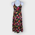 Luv Betsey Johnson Baby Doll Slip Dress | Floral Dark Romantic Fairy Whimsigoth