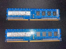 Hynix PC3-12800 2x4GB DIMM 1600 MHz DDR3 SDRAM Memory (HMT451U6AFR8C-PB)
