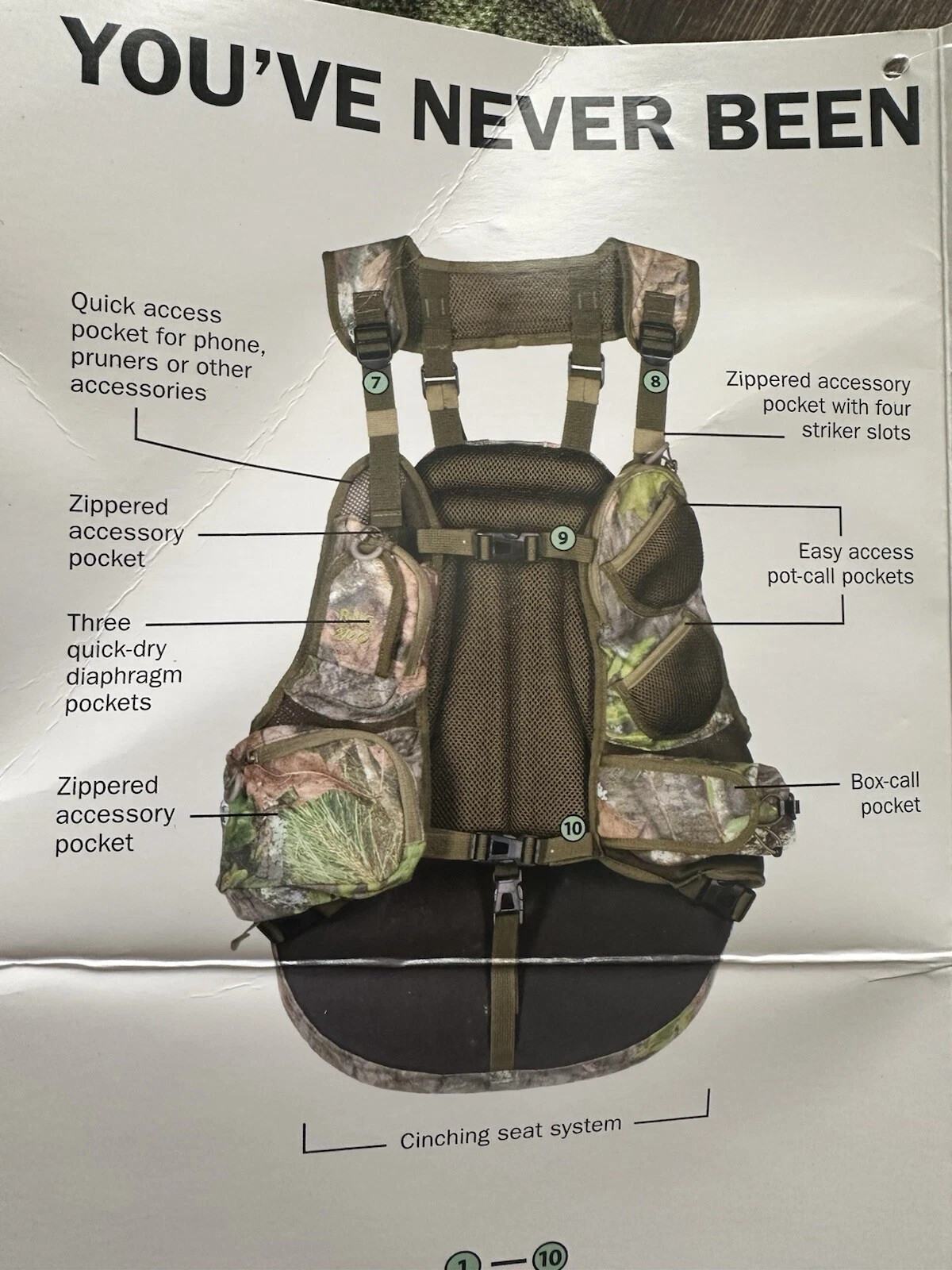 Knight & Hale Run N' Gun 200 Turkey Vest Mossy Oak Obsession New w/ Tags Hunting