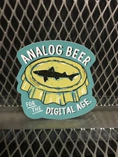 DOGFISH HEAD BREWERY ~ 3" x 3"  ~ Analog BEER for the DIGITAL Age Craft Sticker
