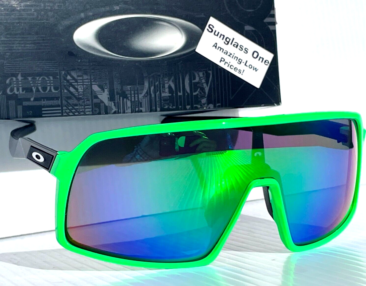小物 oakley sutro NEW Oakley SUTRO Bright Green & Black POLARIZED Galaxy Jade